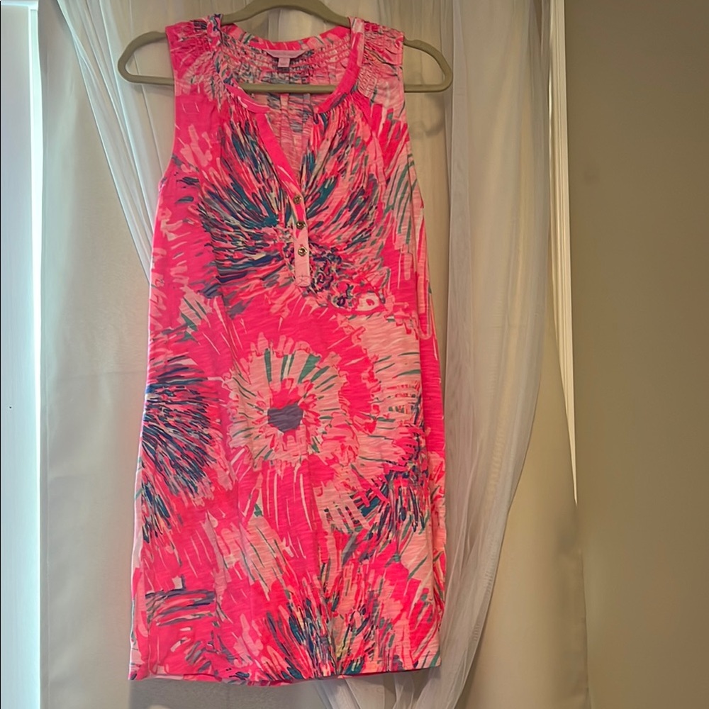 Lilly Pulitzer Vibrant Pink Sleeveless Dress